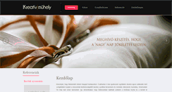 Desktop Screenshot of kreativmuhely.net